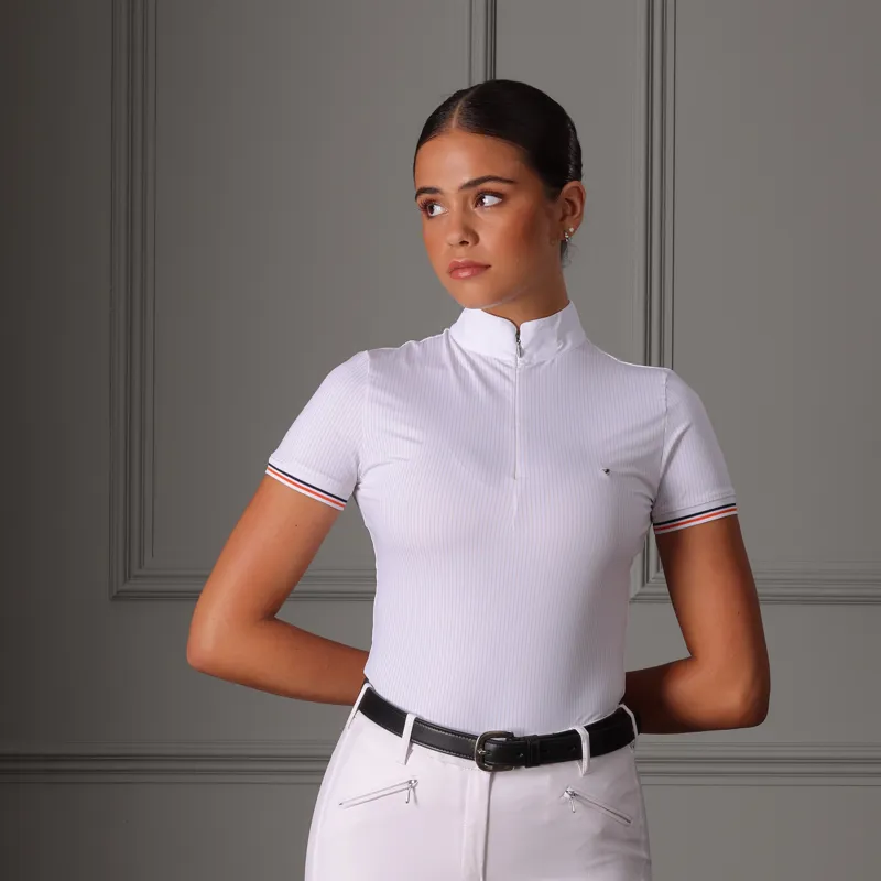 Shires Aubrion Arcaster Show Shirt - Pink Pinstripe-3