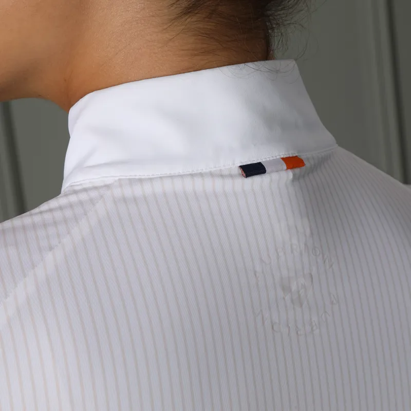 Shires Aubrion Arcaster Show Shirt - Pink Pinstripe-1