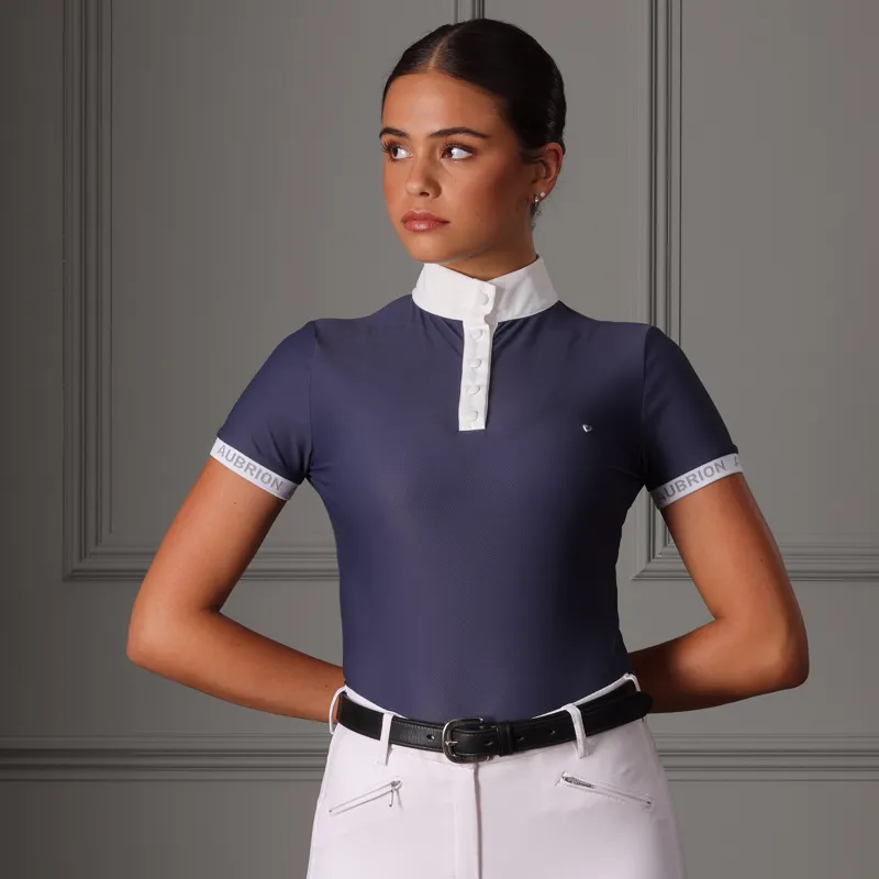 Shires Aubrion Attley Show Shirt - Navy-1