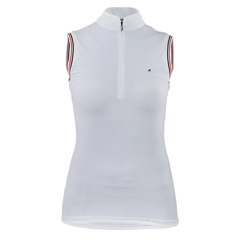 Shires Aubrion Children's Arcaster Sleeveless Shirt - White