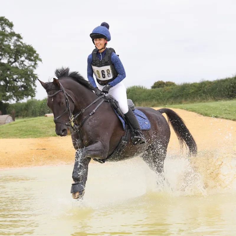 Shires Aubrion Hyde Park Ladies Base Layer - Navy Paisley-5