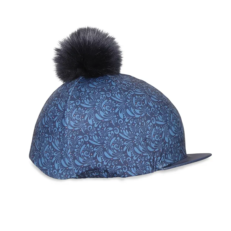 Shires Aubrion Hyde Park Hat Cover - Navy Paisley 