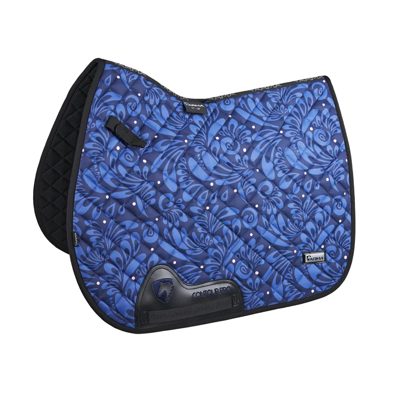 Shires ARMA Hyde Park Saddlecloth - Navy Paisley 