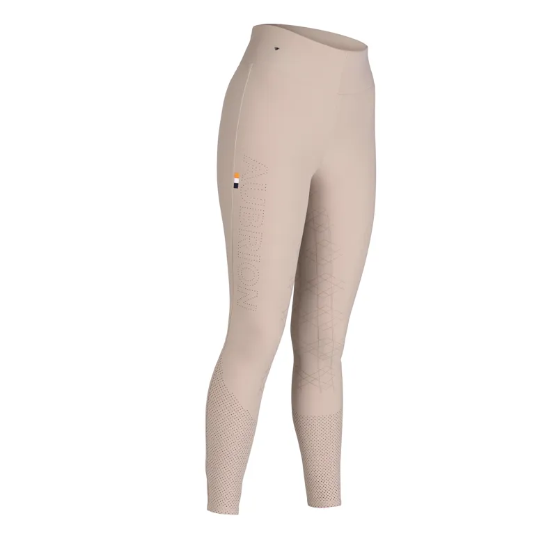 Shires Aubrion Optima Air Riding Tights - Beige-1