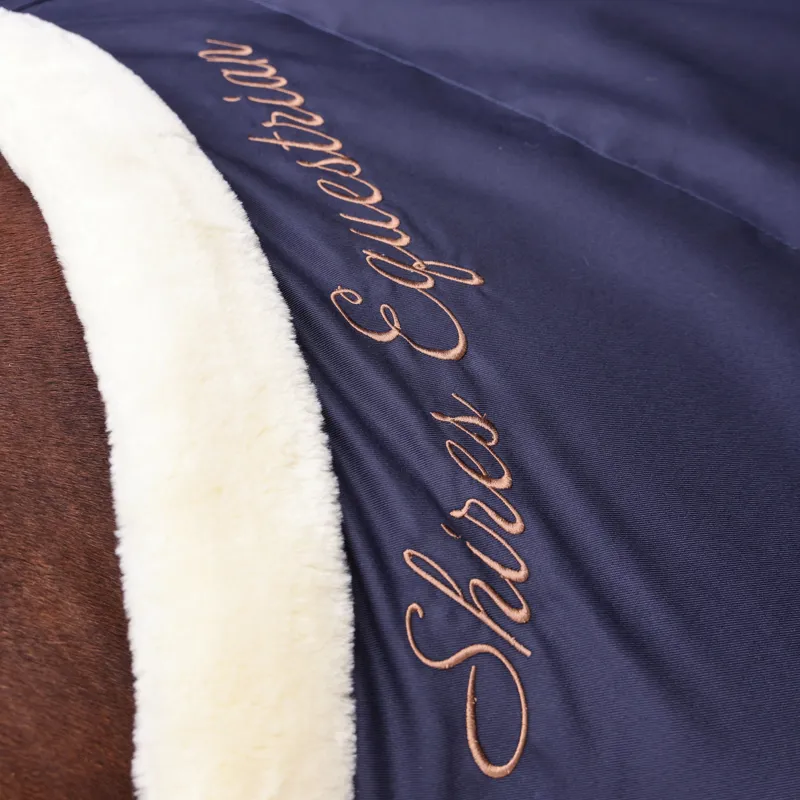 Shires Deluxe Stable Sheet - Navy-2