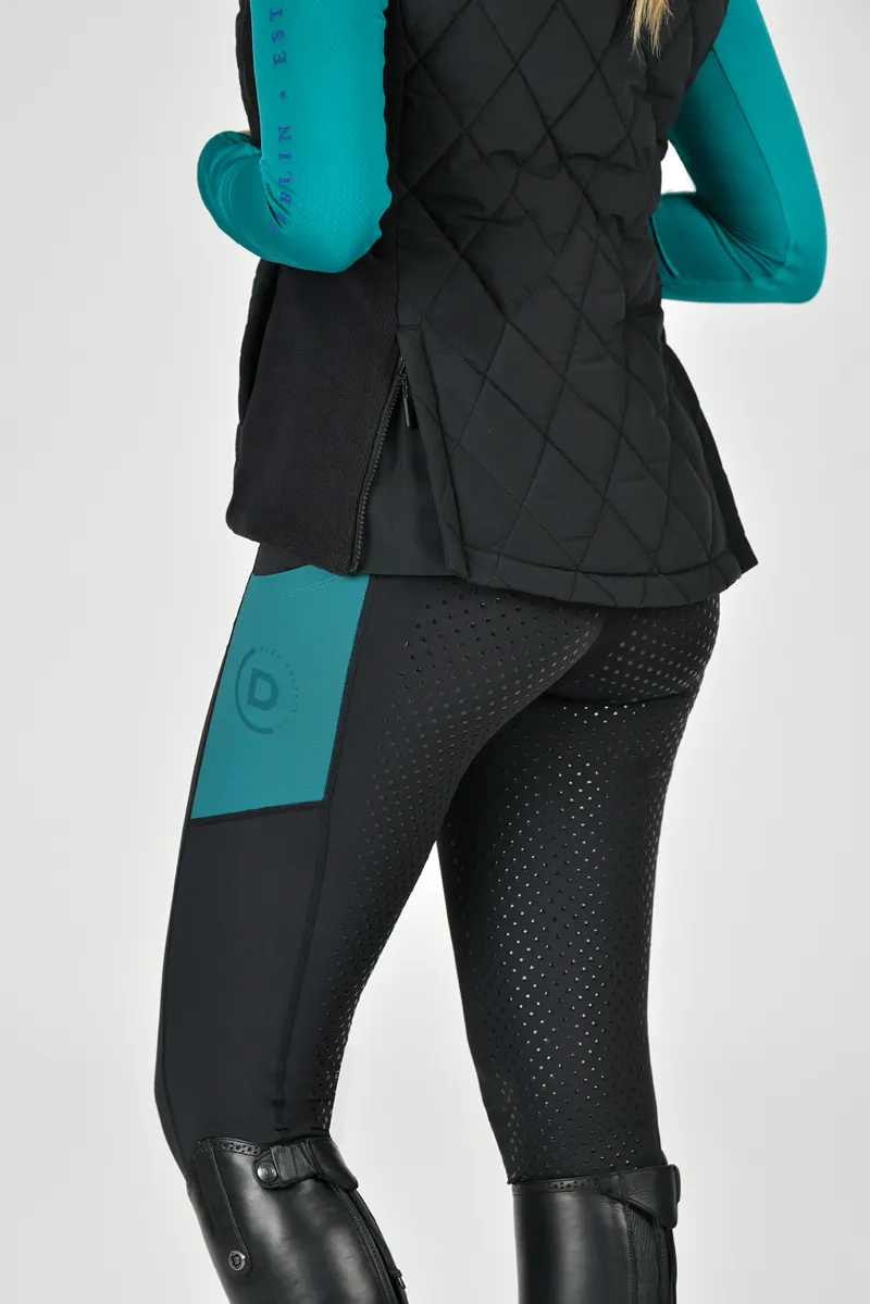 Dublin Curve Quinn Quilted Bodywarmer - Black-3