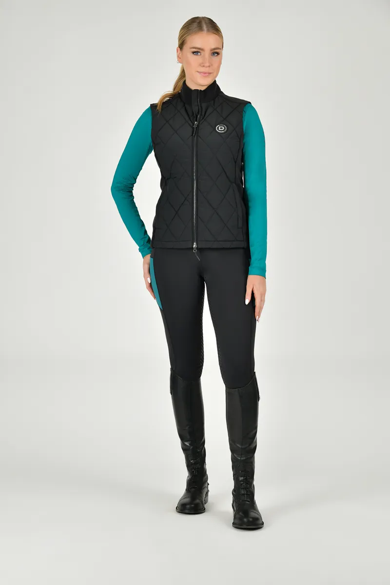 Dublin Curve Quinn Quilted Bodywarmer - Black-2