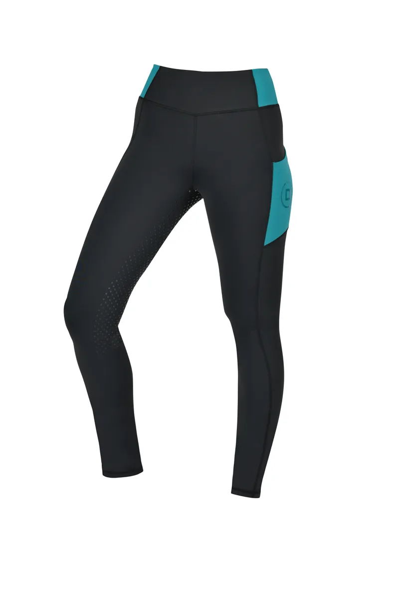 Dublin Everyday Riding Tights - Black/Deep Lake