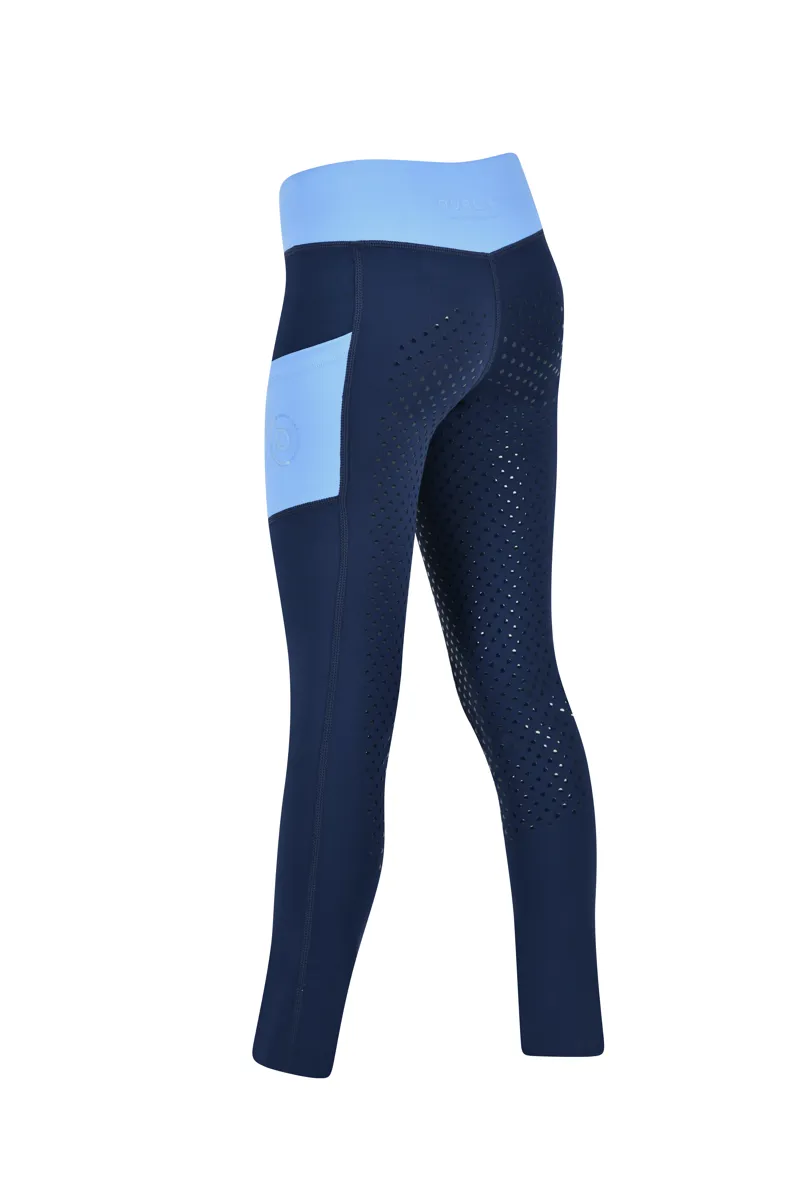 Dublin Childrens Everyday Riding Tights - Naval Academy/Coastal Blue-1
