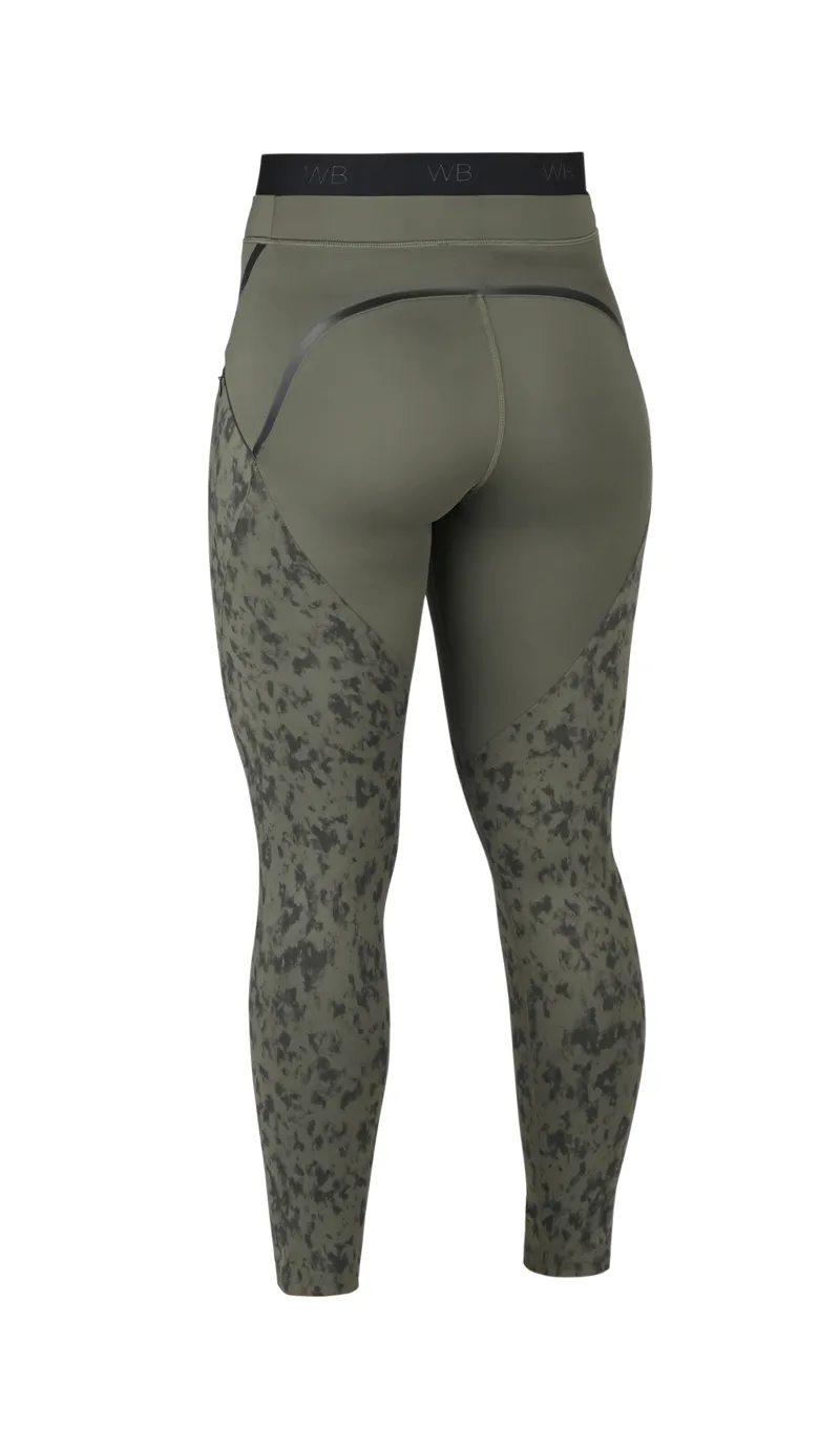 WeatherBeeta Toulon Lifestyle Tights - Dark Olive/Camo Print-1