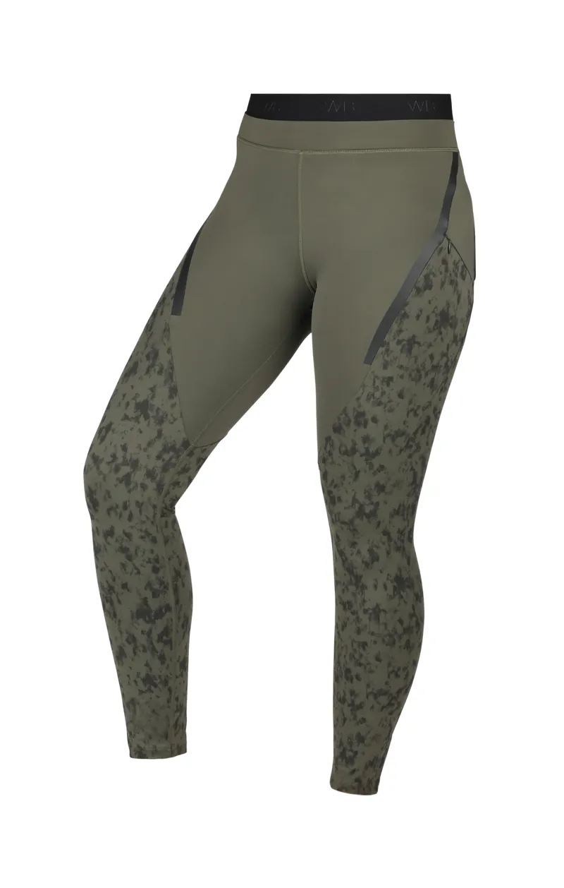 WeatherBeeta Toulon Lifestyle Tights - Dark Olive/Camo Print