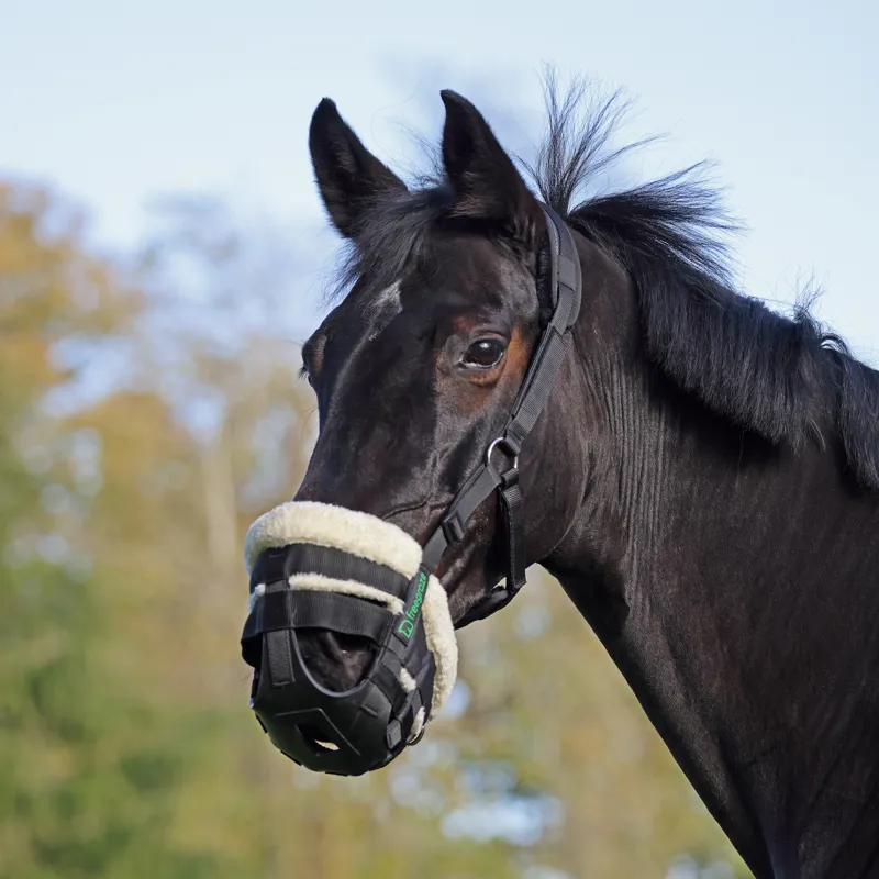 Shires FreeGraze AirFlow Grazing Muzzle - Black-1