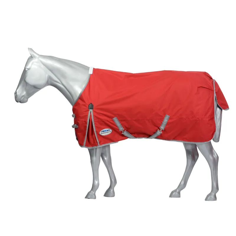 WeatherBeeta ComFiTec Classic Standard Neck Lite Plus 50g Rug - Red/Silver-7