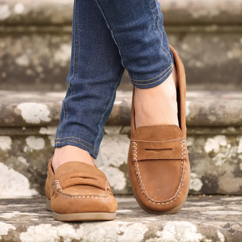 Shires Moretta Forli Deck Shoes - Tan-6