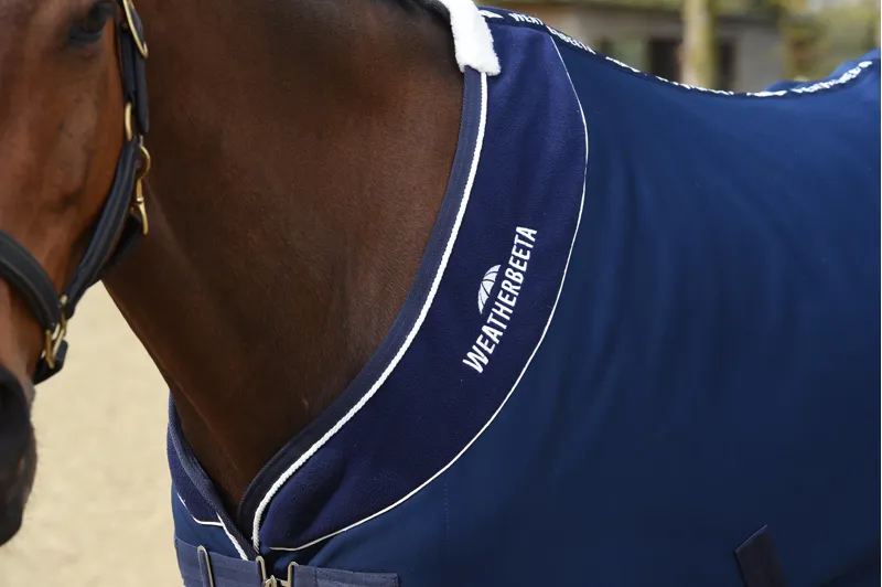 WeatherBeeta Opulence Show Sheet Standard Neck - Navy/White-2