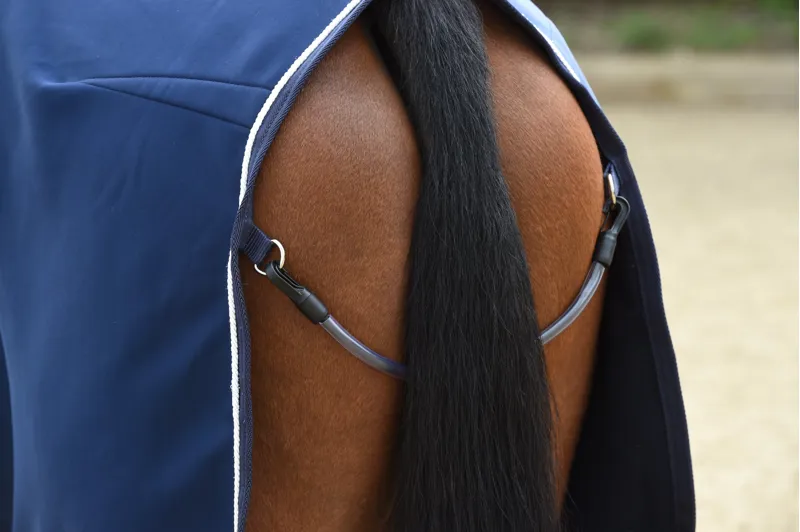 WeatherBeeta Opulence Show Sheet Standard Neck - Navy/White-7