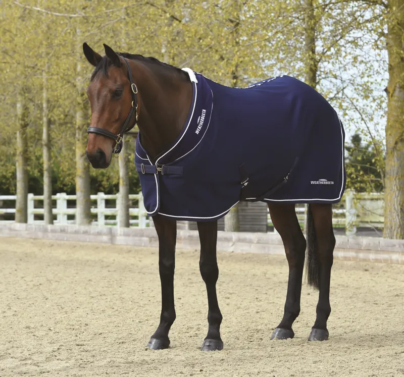 WeatherBeeta Opulence Show Sheet Standard Neck - Navy/White