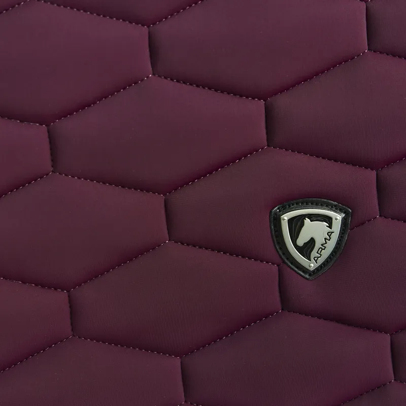 Shires ARMA Eltar Jump Saddlecloth - Black Cherry-2