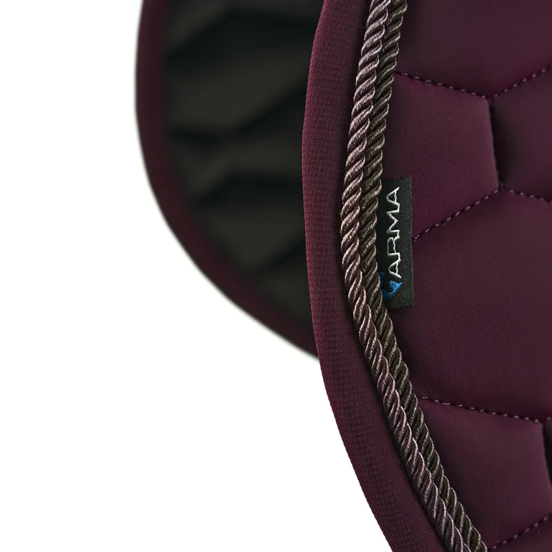 Shires ARMA Eltar Jump Saddlecloth - Black Cherry-1