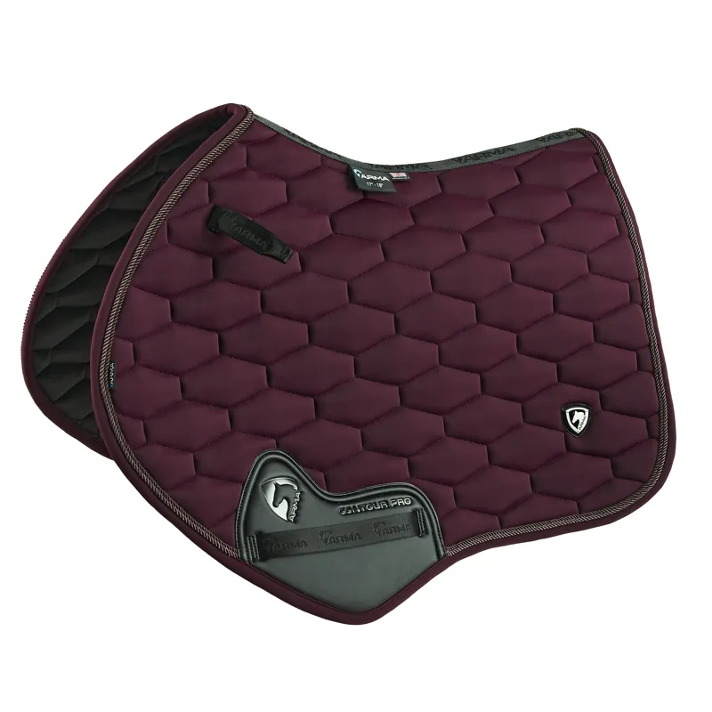 Shires ARMA Eltar Jump Saddlecloth - Black Cherry