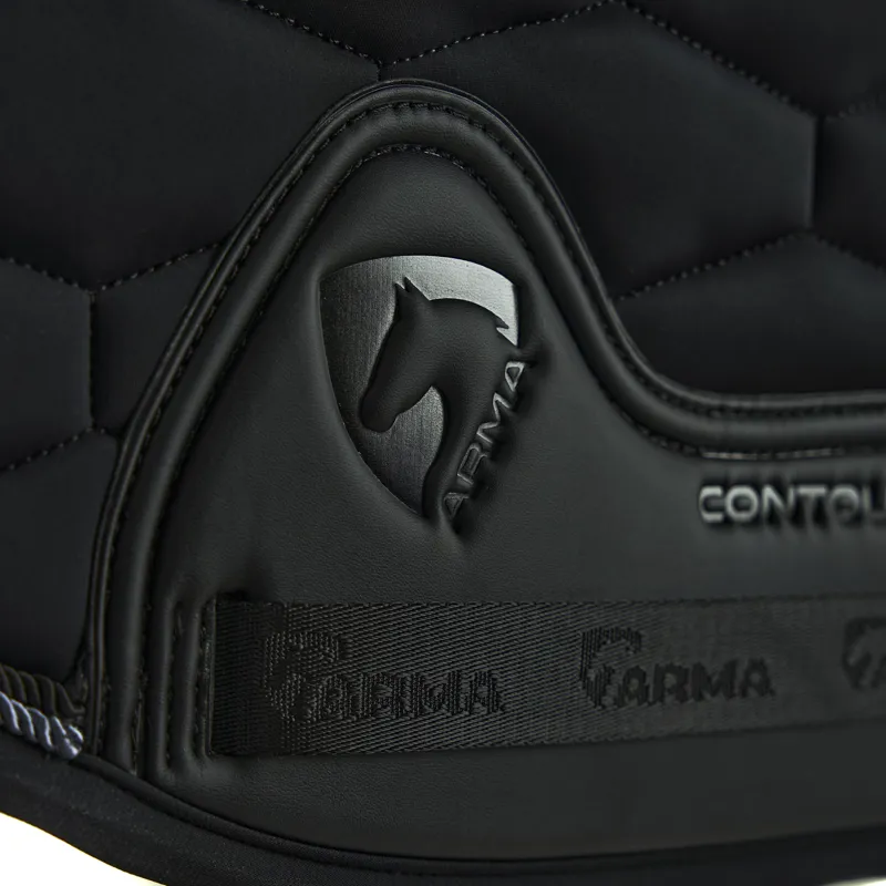 Shires Arma Eltar Dressage Saddlecloth - Black-1