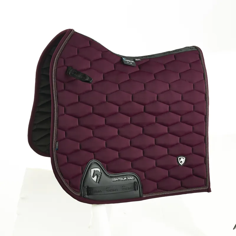 Shires Arma Eltar Dressage Saddlecloth - Black Cherry