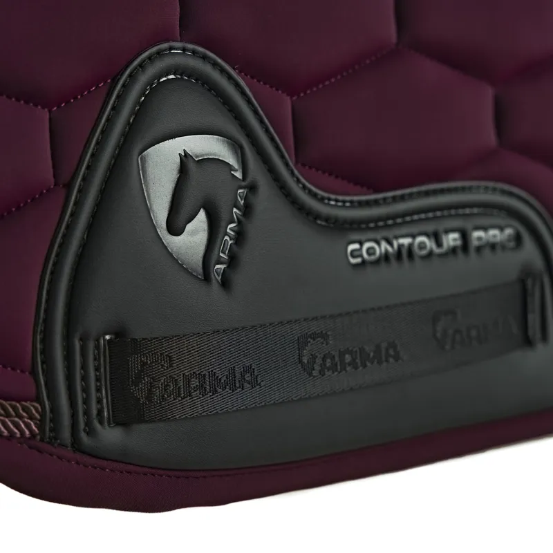 Shires Arma Eltar Dressage Saddlecloth - Black Cherry-1