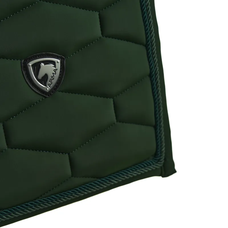 Shires Arma Eltar Dressage Saddlecloth - Green-5