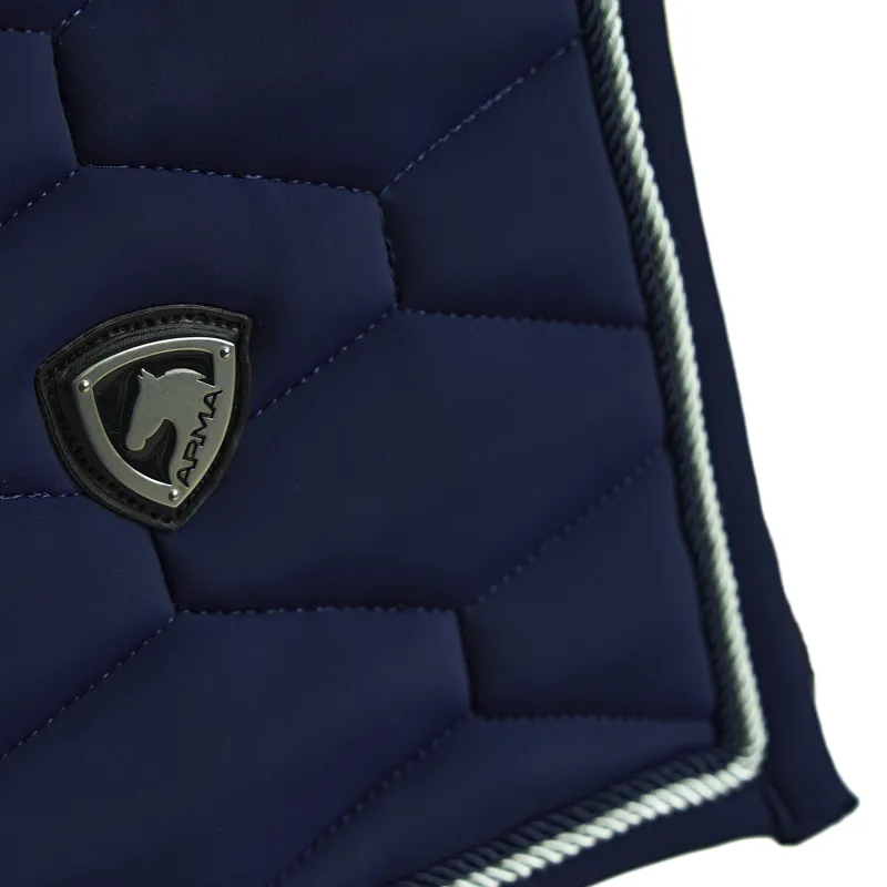 Shires Arma Eltar Dressage Saddlecloth - Navy-4