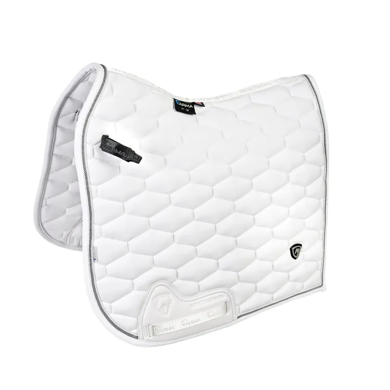 Shires Arma Eltar Dressage Saddlecloth - White