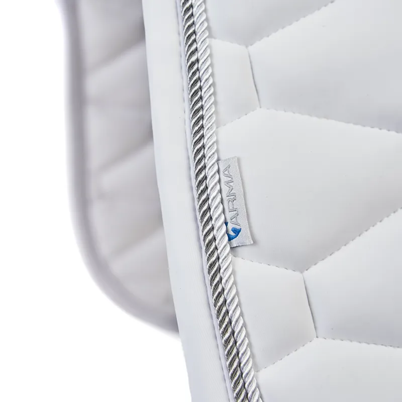 Shires Arma Eltar Dressage Saddlecloth - White-5