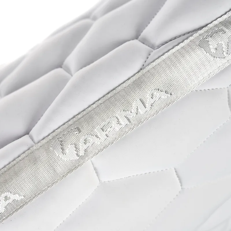 Shires Arma Eltar Dressage Saddlecloth - White-2