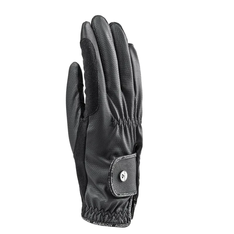 Shires Aubrion Children's Stadium FlexFit Riding Gloves - Black