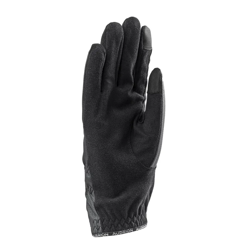 Shires Aubrion Stadium FlexFit Riding Gloves - Black-1
