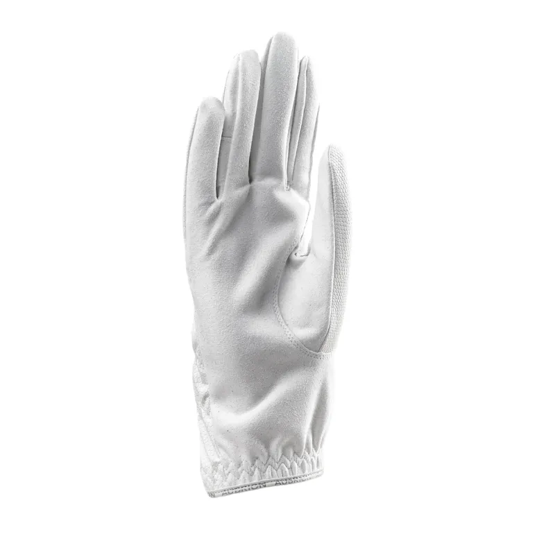 Shires Aubrion Stadium FlexFit Riding Gloves - White-1