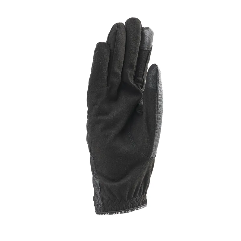 Shires Aubrion Stadium Winter Riding Gloves - Black-1