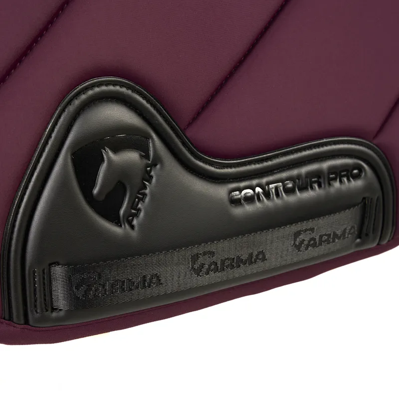 Shires Arma Eltar Euro Cut Saddlecloth - Black Cherry-2