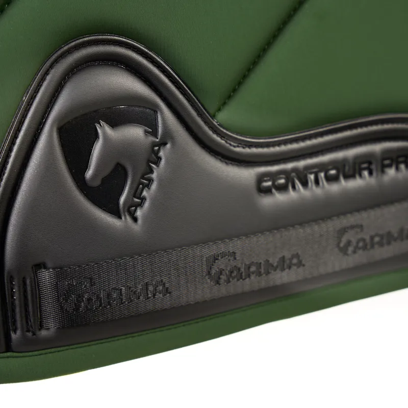 Shires Arma Eltar Euro Cut Saddlecloth - Green-1