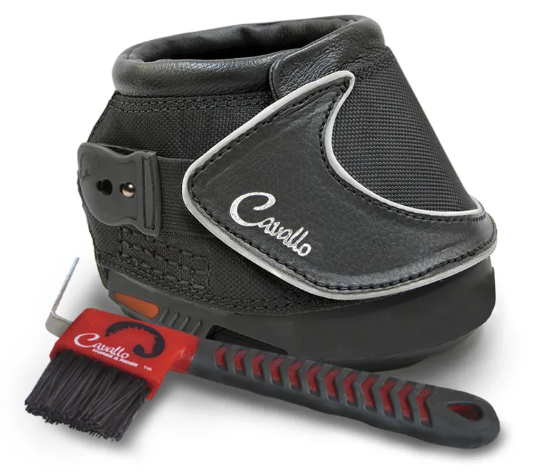 Cavallo Sport Boot with FOC Hoof Pick and Brush - Slim Sole - Black