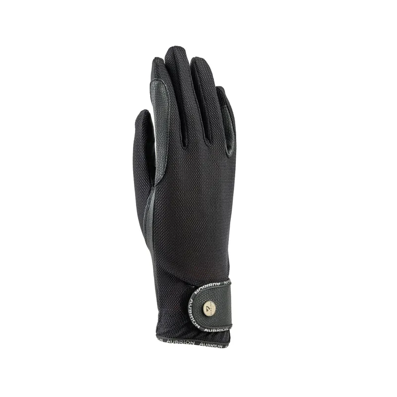Shires Aubrion Aero Flexfit Riding Gloves - Black