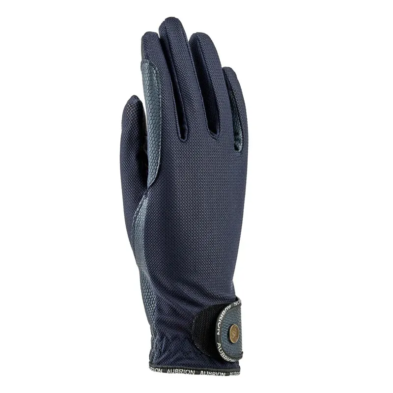 Shires Aubrion Children's Aero Flexfit Riding Gloves - Navy