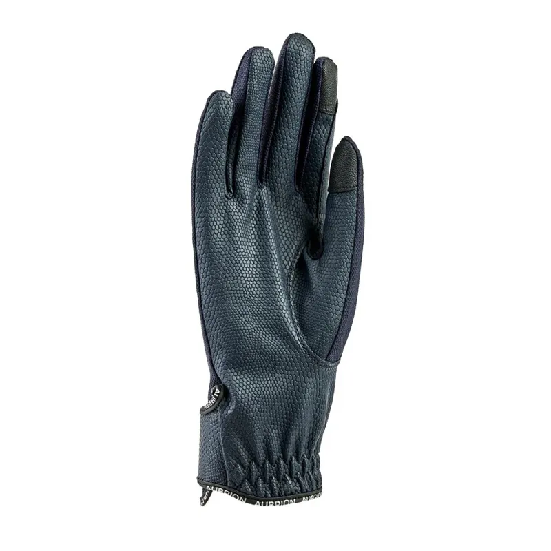 Shires Aubrion Children's Aero Flexfit Riding Gloves - Navy-1