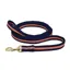 Hy Soft Webbing Lead Rein - Navy/Orange