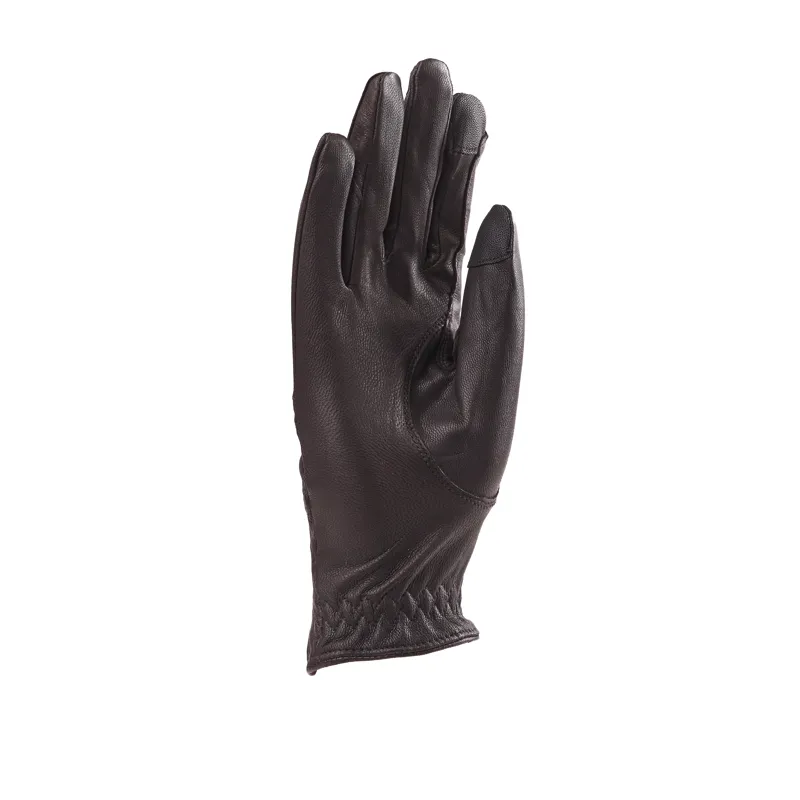 Shires Aubrion Leather Riding Gloves - Brown-1