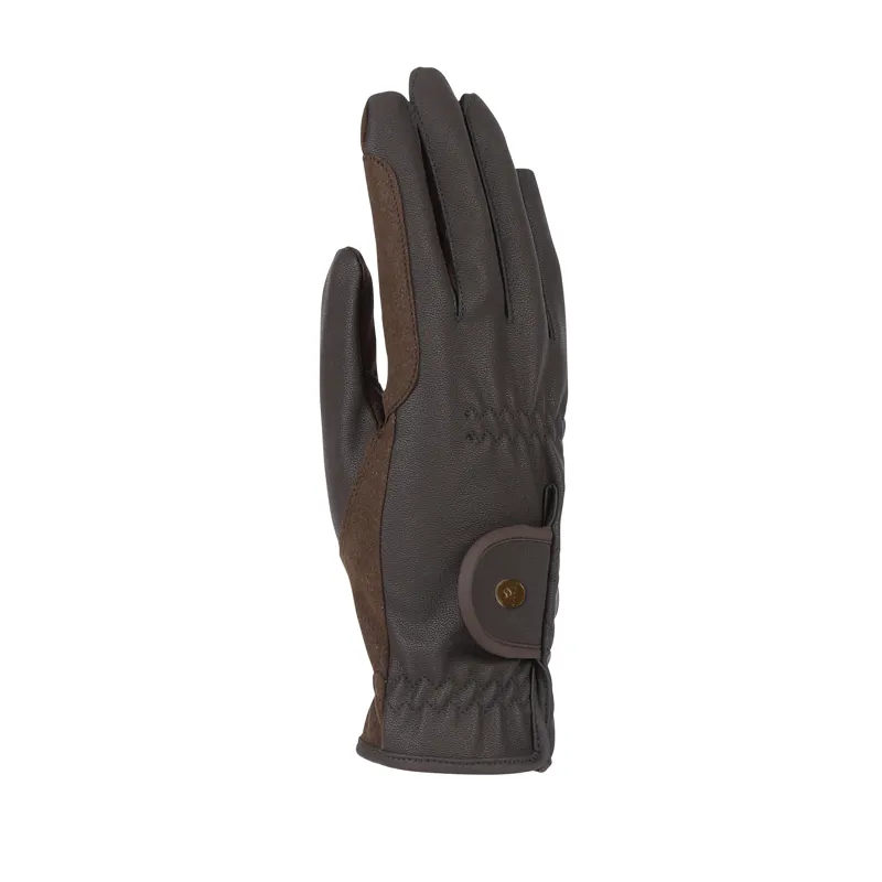 Shires Aubrion Arene FlexFit Riding Gloves - Brown