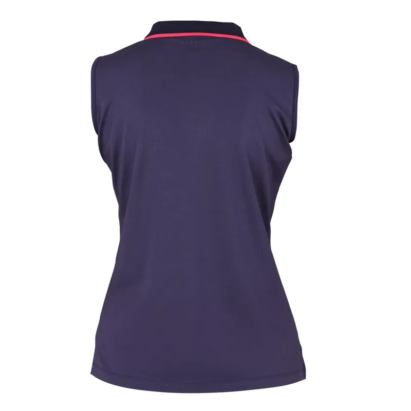 Shries Aubrion Poise Sleeveless Tech Polo - Navy-1