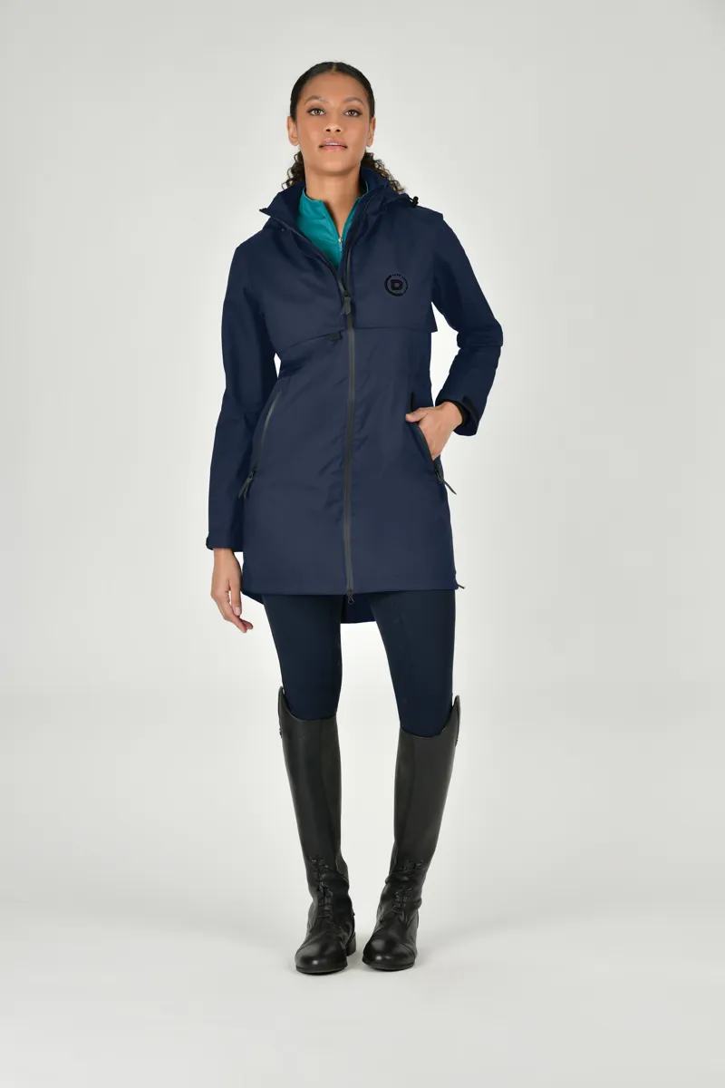 Dublin Curve Larni Longline Waterproof Jacket - Naval Academy-1