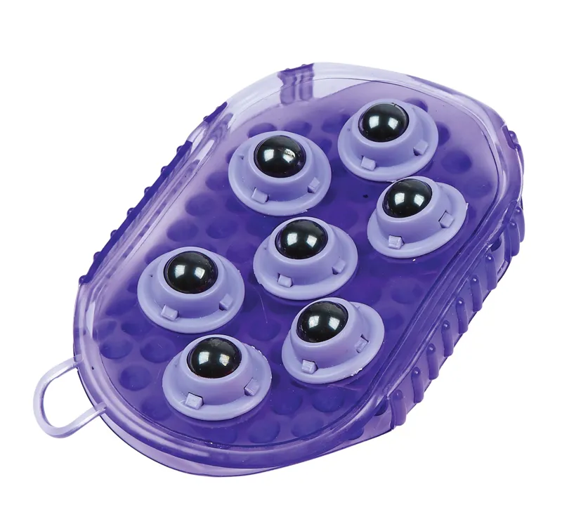 Roma Rubber Massage Mitt - Purple