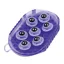 Roma Rubber Massage Mitt - Purple