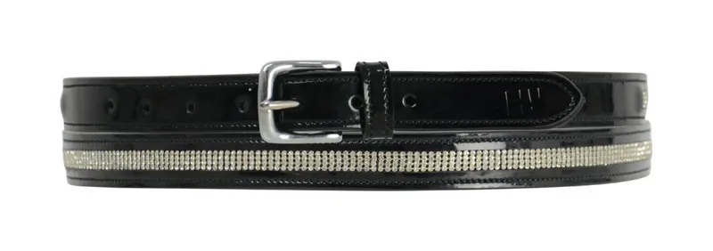 Hy Patent 4 Row Diamond Belt - Black 100cm